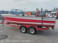 Klassieke motorboot chris craft, sea skiff ranger 21" 1964, rood, bouwjaar 1964 - afbeelding 78 van  84