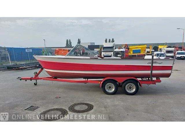 Klassieke motorboot chris craft, sea skiff ranger 21" 1964, rood, bouwjaar 1964 - afbeelding 84 van  84