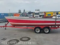 Klassieke motorboot chris craft, sea skiff ranger 21" 1964, rood, bouwjaar 1964 - afbeelding 84 van  84