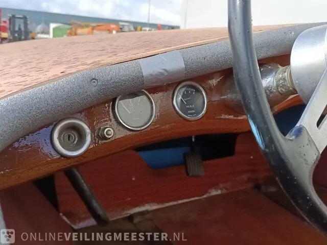 Klassieke speedboot (jaren 50/60) inclusief trailer, bruin - afbeelding 3 van  33