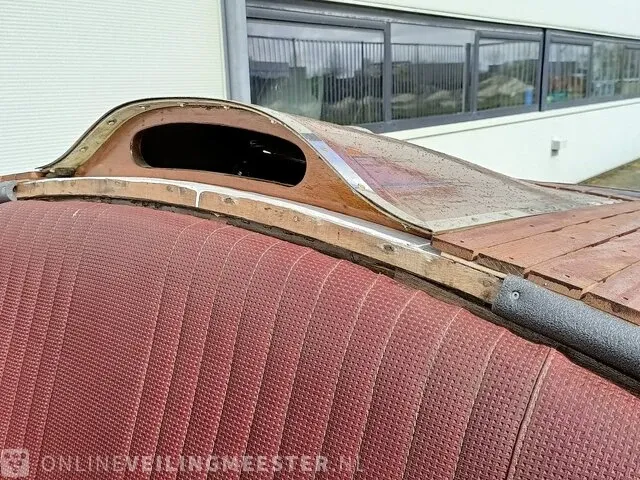 Klassieke speedboot (jaren 50/60) inclusief trailer, bruin - afbeelding 4 van  33