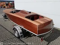 Klassieke speedboot (jaren 50/60) inclusief trailer, bruin - afbeelding 20 van  33