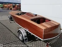 Klassieke speedboot (jaren 50/60) inclusief trailer, bruin - afbeelding 21 van  33