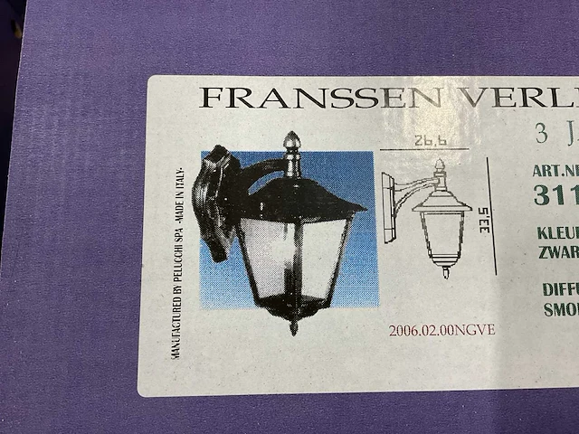 Klassieke wandlamp buiten (6x) - afbeelding 8 van  10
