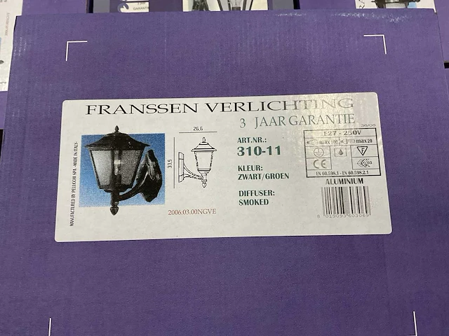 Klassieke wandlamp buiten (8x) - afbeelding 8 van  11
