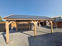 Klassieke zadeldak overkapping - 1220x410x340 cm - afbeelding 4 van  10