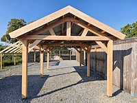 Klassieke zadeldak overkapping - 1540x410x340 cm - afbeelding 3 van  10