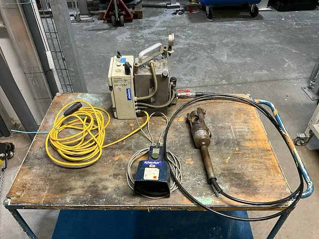 Klauke pk 25/2 hydraulische kabelschoen pers set - afbeelding 1 van  12