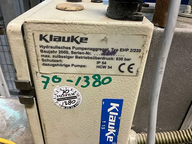 Klauke pk 25/2 hydraulische kabelschoen pers set - afbeelding 9 van  12