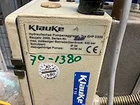 Klauke pk 25/2 hydraulische kabelschoen pers set - afbeelding 9 van  12