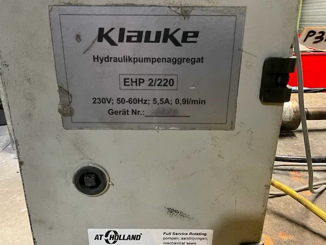 Klauke pk 25/2 hydraulische kabelschoen pers set - afbeelding 10 van  12