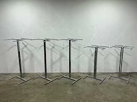 Kledingrek chroom (5x) - afbeelding 1 van  3