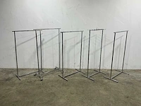 Kledingrek chroom divers (5x) - afbeelding 1 van  4