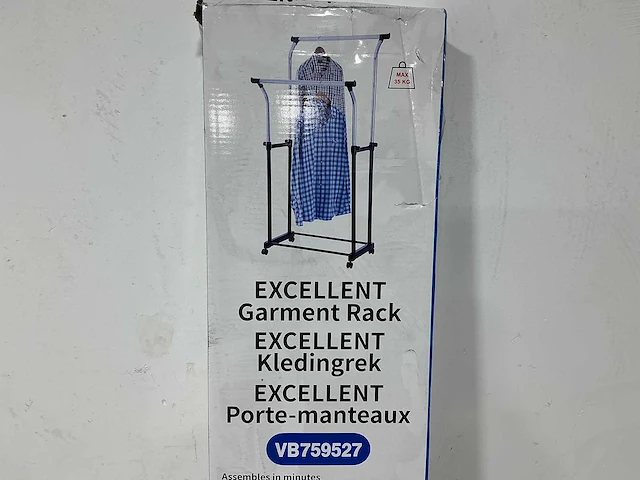 Kledingrek kunststof (24x) - afbeelding 2 van  6
