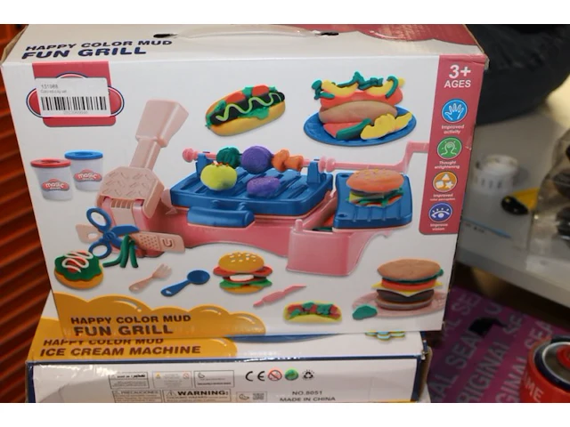 Klei speel set grill 1x - afbeelding 3 van  3