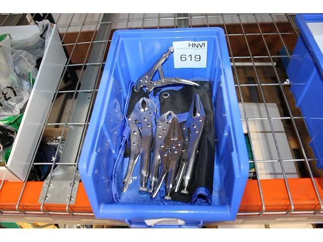 Klemtangenset in kunststof bak. 5-delig. - afbeelding 1 van  2