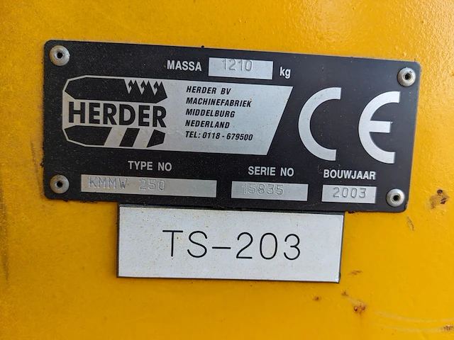 Klepelmaaier, herder, kmmw 250, 2003 - afbeelding 14 van  18