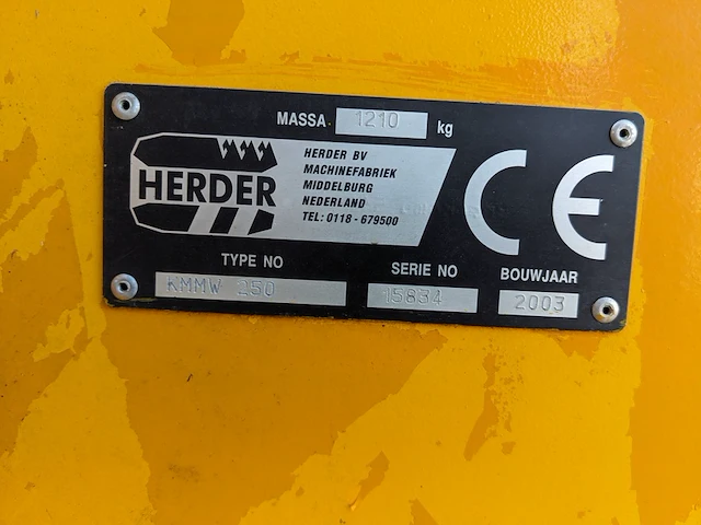 Klepelmaaier, herder, kmmw 250, 2003 - afbeelding 3 van  16