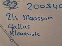 Kleuren ets, els maasson, gallus 11/20, 1998 - afbeelding 8 van  9