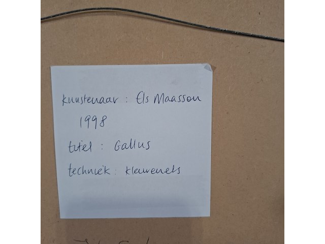 Kleuren ets, els maasson, gallus 11/20, 1998 - afbeelding 9 van  9