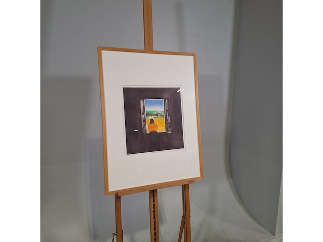 Kleuren ets, r. kleijnen, mijmeren i 20/40, 1990 - afbeelding 2 van  8