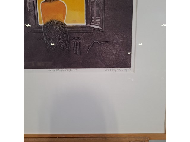 Kleuren ets, r. kleijnen, mijmeren i 20/40, 1990 - afbeelding 5 van  8