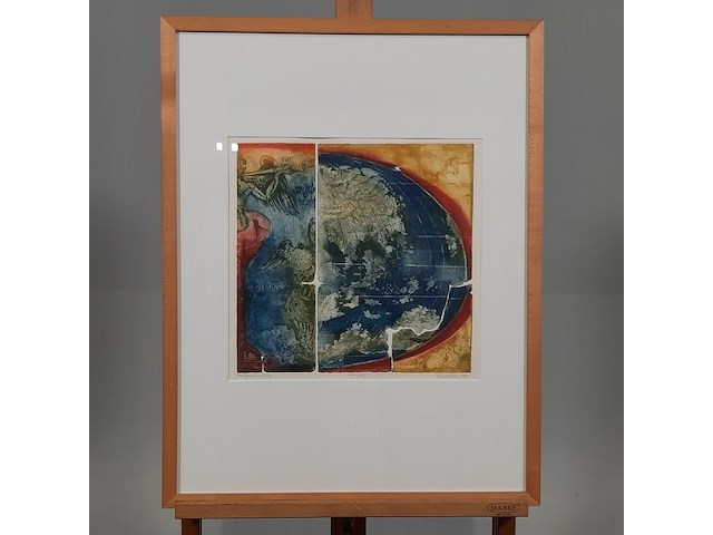 Kleuren ets, t. diekstra, terra incognita iii - 3/45, 2000 - afbeelding 1 van  9