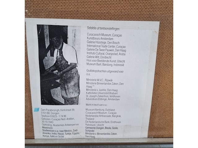 Kleurenets, sam parabirsingh, la danse trilologique, 1993 - afbeelding 2 van  11