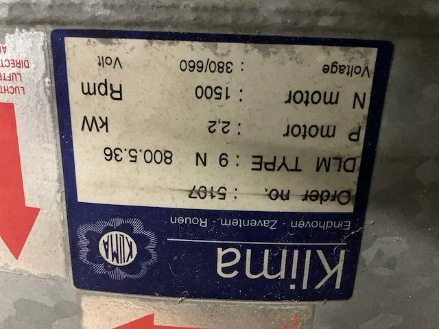 Klima dlm.9n 80.5.36 ventilator (3x) - afbeelding 3 van  3