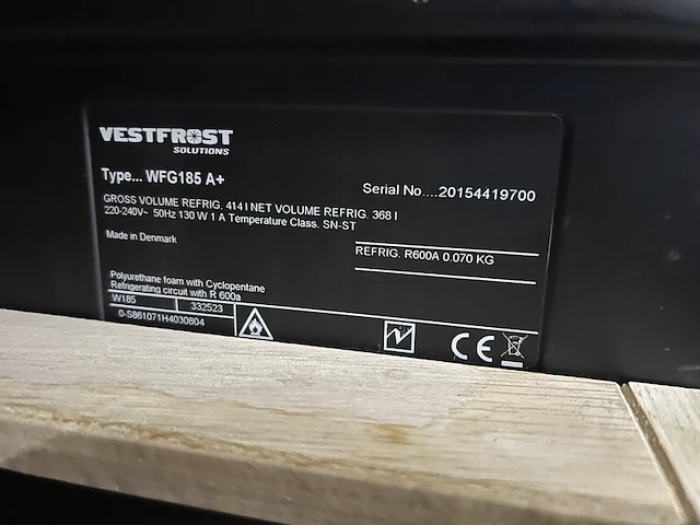 Klimaatkast vestfrost solutions, wfg185 - afbeelding 5 van  6