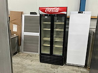 Klimasan s 880 sc td slim dubbeldeurs glasdeurkoelkast - afbeelding 1 van  9