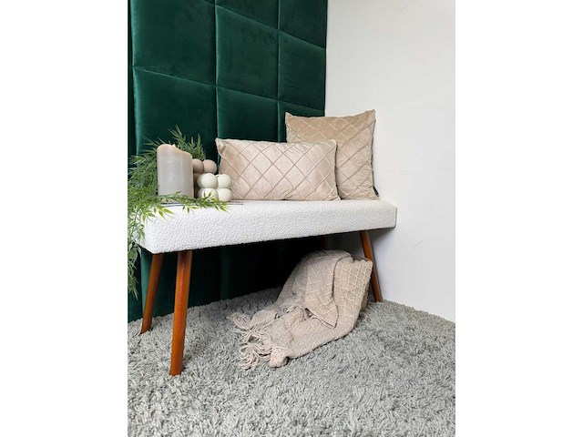 Klimex - luxury velvet textile green - wandtegel - afbeelding 8 van  10