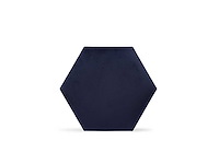 Klimex - luxury velvet textile hexagon blue - wandbekleding - afbeelding 2 van  6