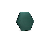 Klimex - luxury velvet textile hexagon green - wandbekleding - afbeelding 1 van  6