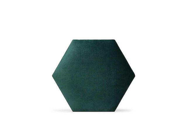 Klimex - luxury velvet textile hexagon green - wandbekleding - afbeelding 2 van  6
