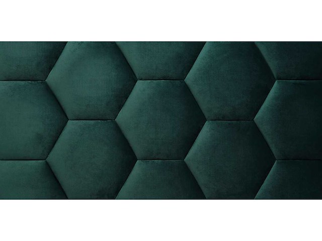 Klimex - luxury velvet textile hexagon green - wandbekleding - afbeelding 3 van  6