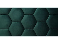 Klimex - luxury velvet textile hexagon green - wandbekleding - afbeelding 3 van  6