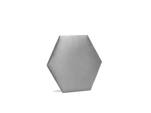 Klimex - luxury velvet textile hexagon grey - wandbekleding - afbeelding 1 van  6
