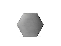 Klimex - luxury velvet textile hexagon grey - wandbekleding - afbeelding 2 van  6