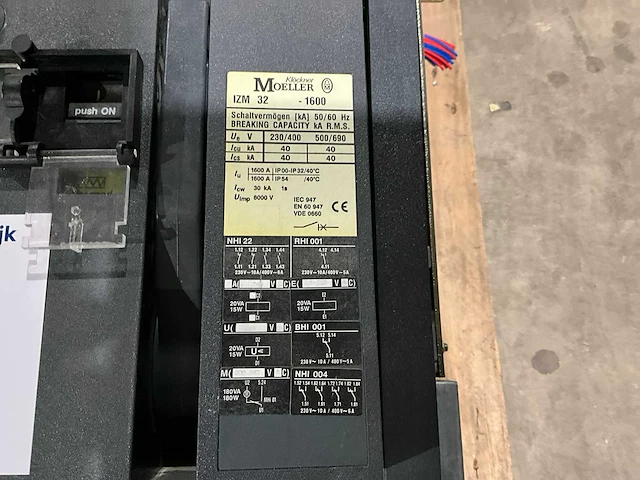 Klöckner moeller izm 32-1600 circuit breaker - afbeelding 5 van  5
