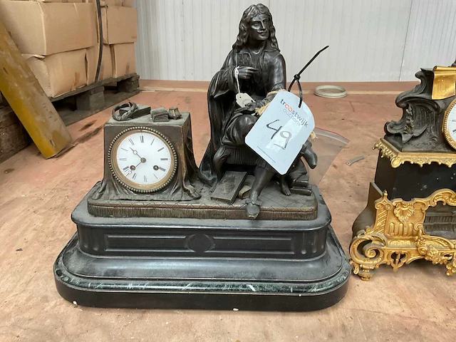 Klok, vintage (2x) - afbeelding 2 van  5