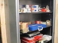 Klus- en bouwmaterialen in klushok w.o. stucadoorsgereedschappen, vd-draad, zandcementmortel, bevestigingsm... - afbeelding 7 van  9