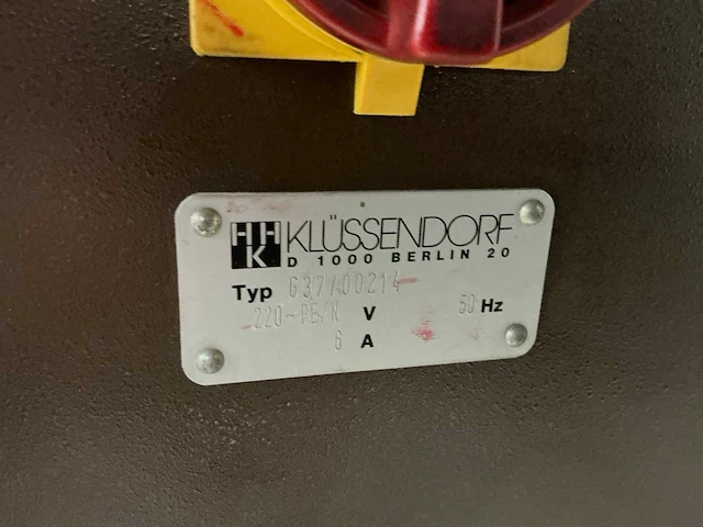 Klussendorf 637 standstempelmachine - afbeelding 9 van  9