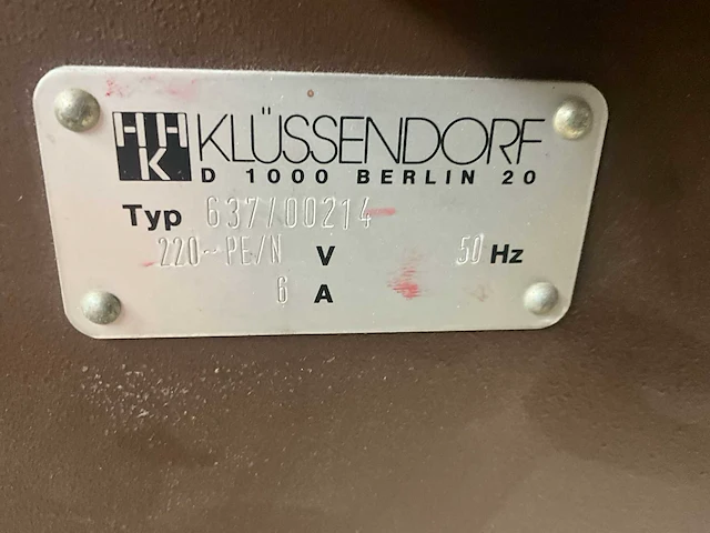 Klussendorf 637 stempelmachine - afbeelding 7 van  7