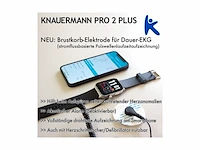Knauermann pro 2 plus gezondheidshorloge smartwatch osram sensorenecg op borst + hrv-functie bt bluetooth slaapapneu bloeddruk - afbeelding 2 van  6