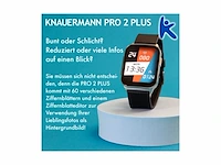 Knauermann pro 2 plus gezondheidshorloge smartwatch osram sensorenecg op borst + hrv-functie bt bluetooth slaapapneu bloeddruk - afbeelding 4 van  6