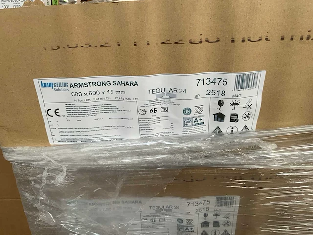 Knauf armstrong sahara plafondplaten 120m2 - afbeelding 2 van  3