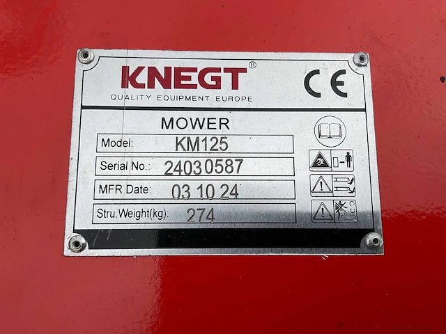 Knegt km125 klepelmaaier - afbeelding 7 van  8