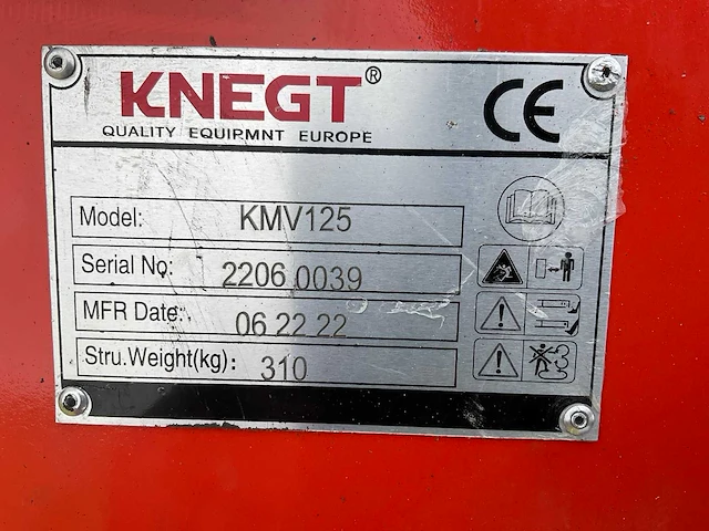 Knegt kmv125 klepelmaaier - afbeelding 10 van  10