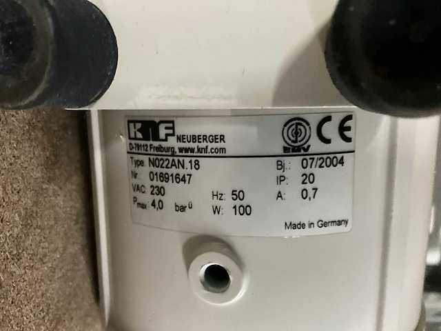 Knf neuberger n022an.18 membraanpomp - afbeelding 4 van  4